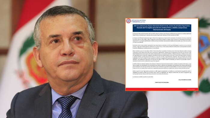 ANP rechaza fallo del Tribunal Constitucional que absuelve a Daniel Urresti por asesinato de Hugo Bustíos