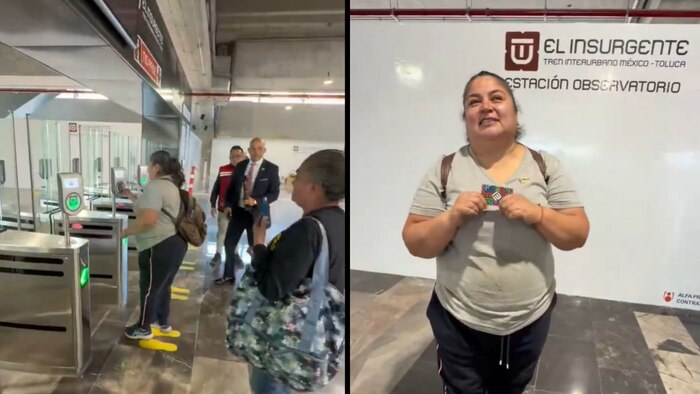 Alejandra Estrada se convierte en la primera pasajera en abordar El Insurgente desde Observatorio