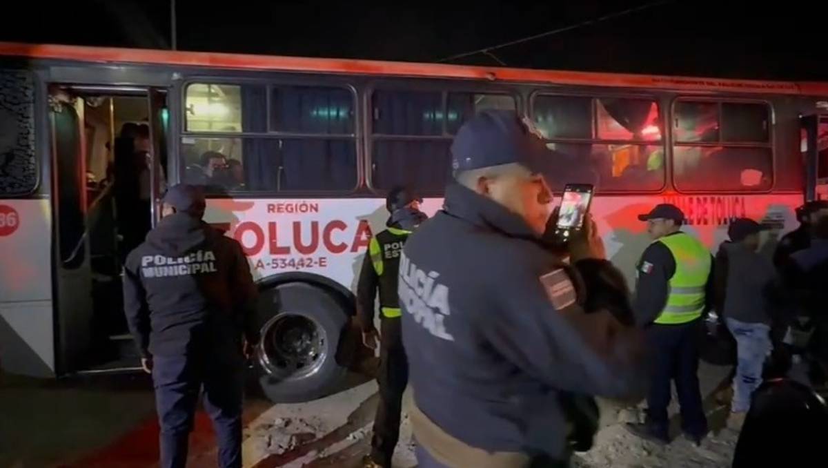 Autoridades en el Valle de Toluca refuerzan operativos contra robos en el transporte público