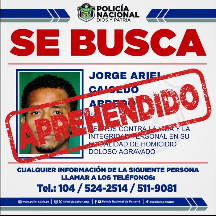 Autoridades panameñas capturan a uno de los prófugos más buscados en operación contra pandillas