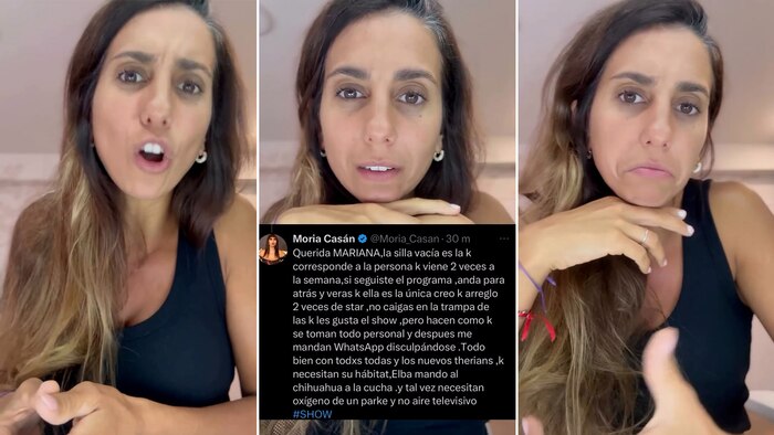 Cinthia Fernández emite un contundente descargo contra Moria Casán y cuestiona su continuidad en el programa