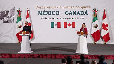 Claudia Sheinbaum y Mark Carney acuerdan fortalecer T-MEC y colaboraciones bilaterales entre México y Canadá