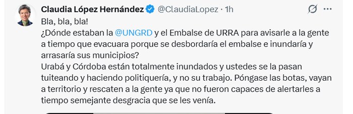 Colombia registra 219 emergencias por lluvias intensas y afecta a más de 10,000 personas en varias regiones