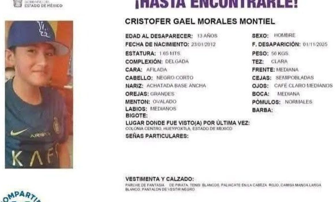 ¿Dónde está Cristofer? Un mes buscando a un joven desaparecido en Hueypoxtla y el silencio que conmueve