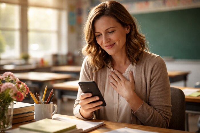 Docente de Filosofía recibe emotivo mensaje de exalumna que resalta su impacto en redes sociales