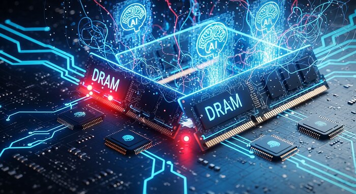 Escasez global de memoria DRAM en PCs y smartphones por auge de la inteligencia artificial
