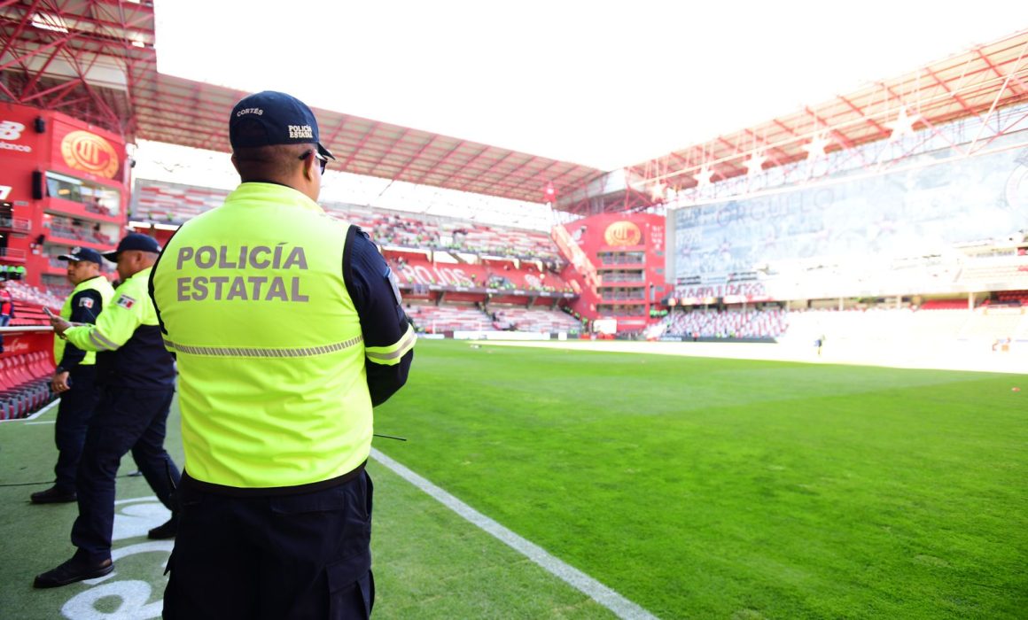 Estado de México despliega operativo de seguridad en estadio Nemesio Díez para el partido Toluca vs Guadalajara
