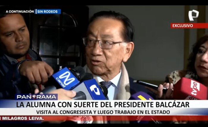 Exalumna de José María Balcázar visitó su despacho y obtuvo contrato por S/16 mil días después, revela investigación