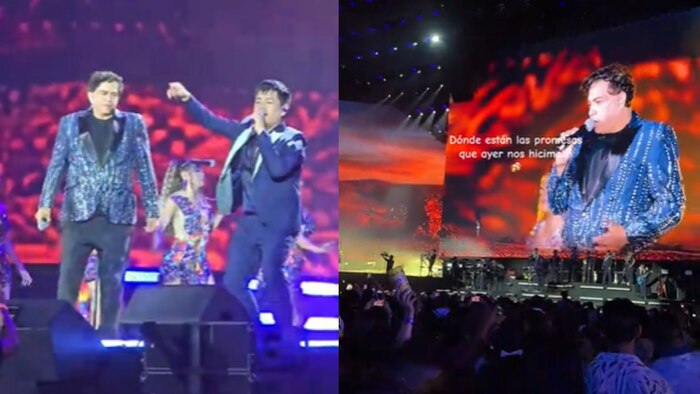 Falla técnica interrumpe actuación de Ernesto Pimentel en concierto de Corazón Serrano en San Marcos