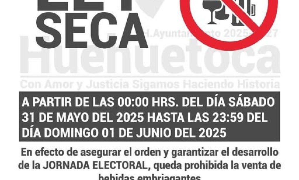 Huehuetoca impone Ley Seca en comercios durante proceso judicial