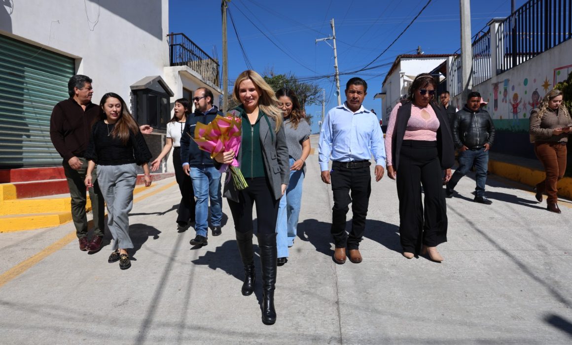 Huixquilucan entrega calles renovadas en San Juan Yautepec para mejorar movilidad y seguridad