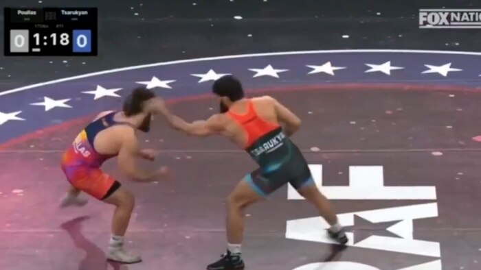 Incidente y disturbios en pelea entre Arman Tsarukyan y Giorgio Poullas en evento de lucha libre en Arizona