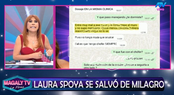 Laura Spoya revela detalles de su operación tras accidente de tránsito en Perú