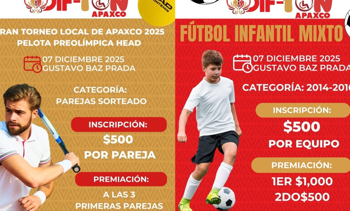 ¿Listo para transformar vidas en Apaxco? Participa en el deporte solidario del 7 de diciembre