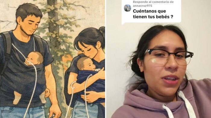 Madre de mellizos con ventilación de oxígeno explica el estado de salud de sus hijos en México