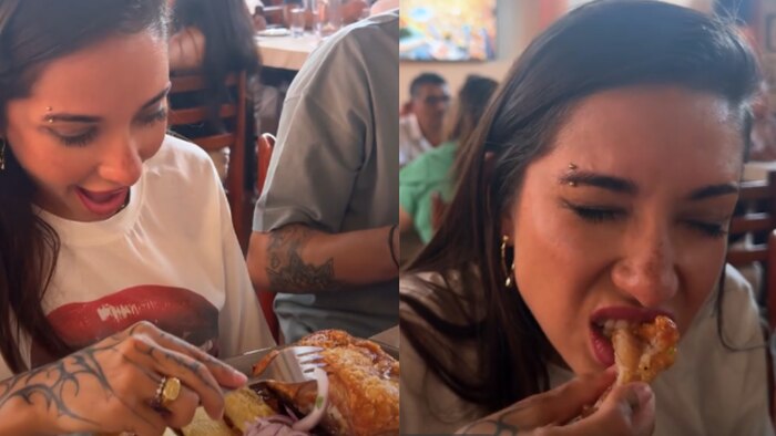 Maria Becerra disfruta de la gastronomía peruana durante su visita a Lima