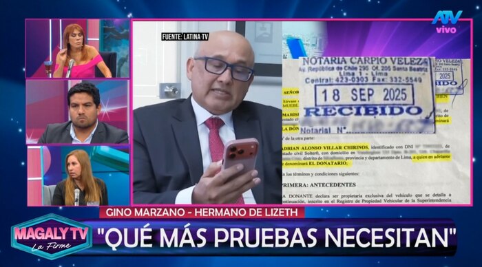 Notario Donato Carpio aclara que en su notaría no existe el documento vinculado al caso de Lizeth Marzano