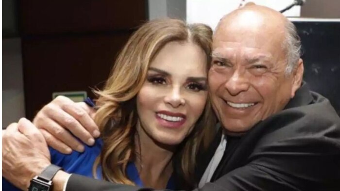 Papá de Checo Pérez niega restricción legal con Lucía Méndez y presenta a su nueva pareja en público