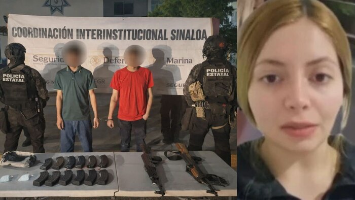 Policía de Sinaloa detiene en Culiacán a dos presuntos secuestradores de La Nicholette portando armas y fentanilo