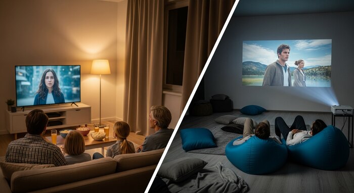 Proyectores versus televisores: analiza cuál opción ofrece la mejor experiencia para cine en casa