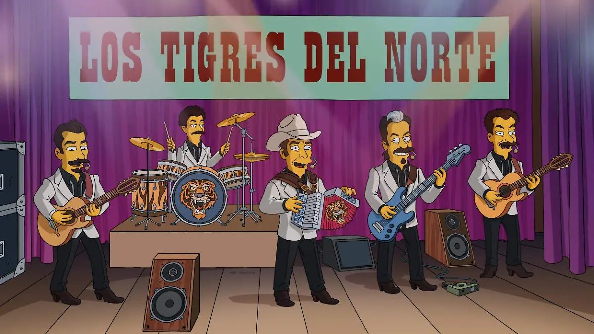 ¿Qué pasa cuando los legendarios Tigres del Norte llegan al universo de Los Simpson? ¡La sorpresa que no esperabas!