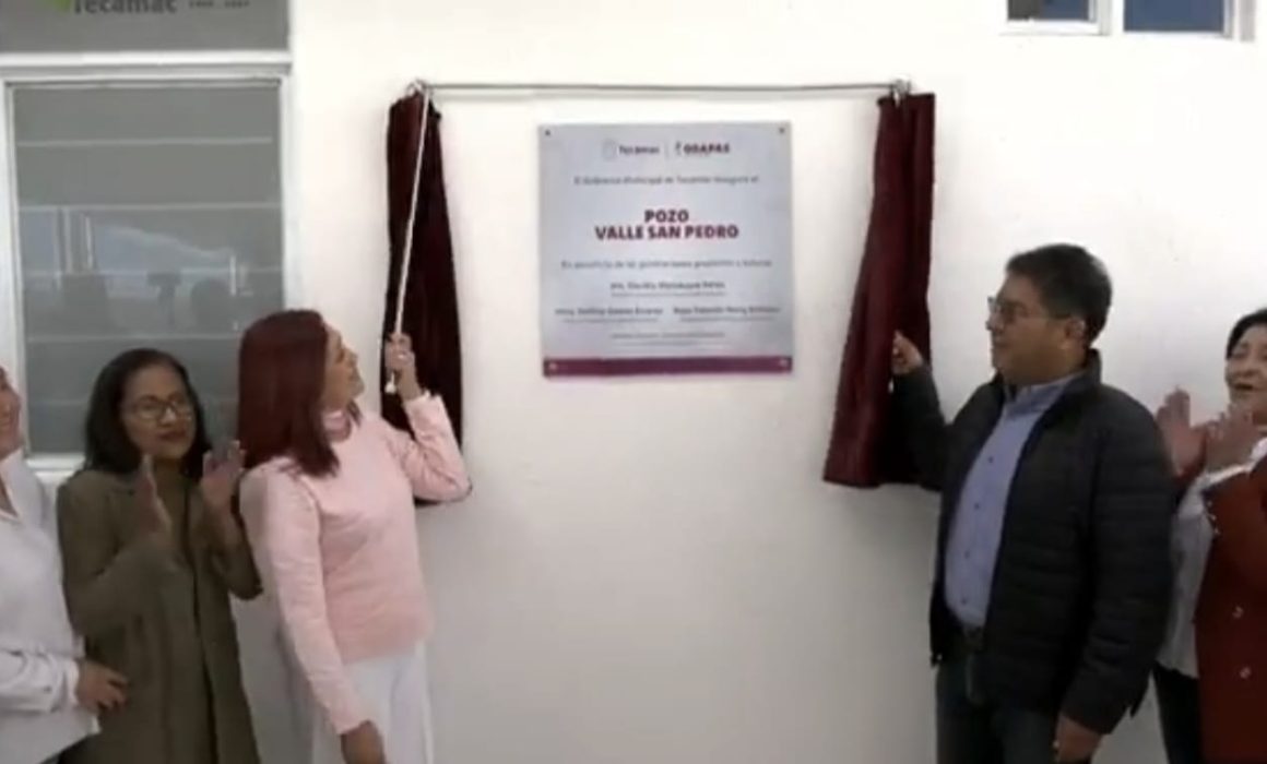 Rosi Wong inaugura el pozo Valle San Pedro en Tecámac para fortalecer el suministro de agua potable