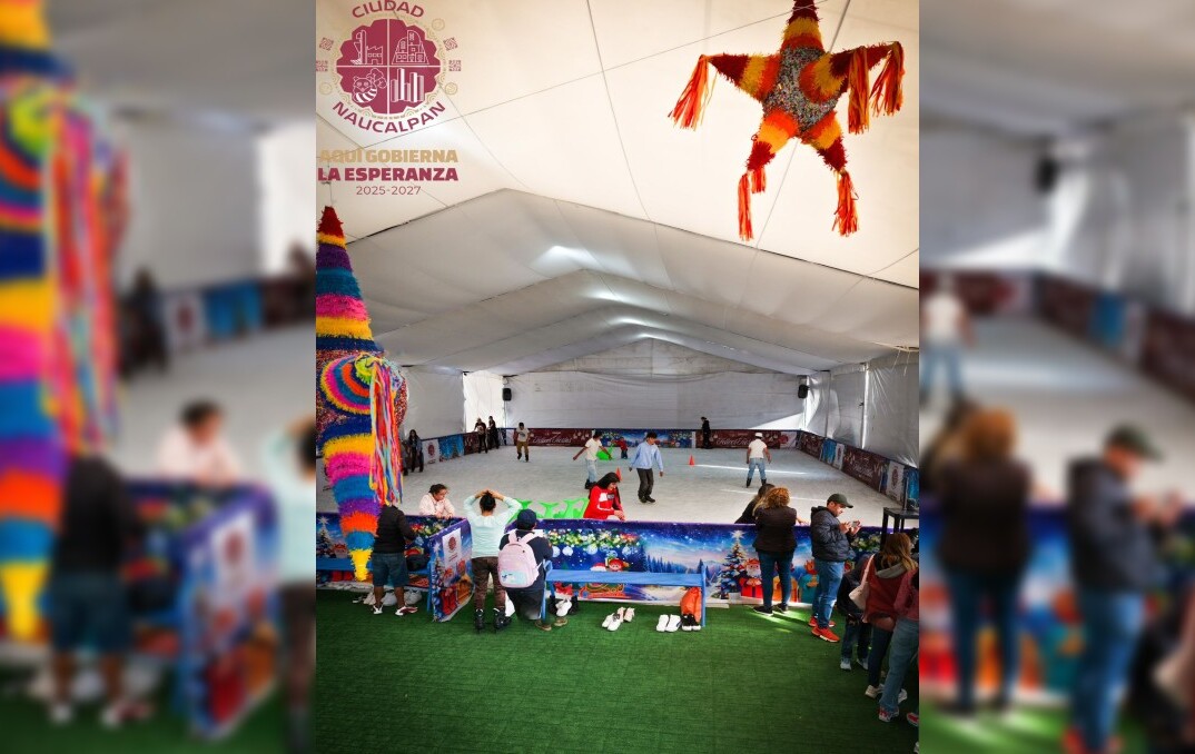 ¿Sabías que las familias de Naucalpan siguen deslizando en las increíbles pistas de hielo en pleno Día de Reyes?
