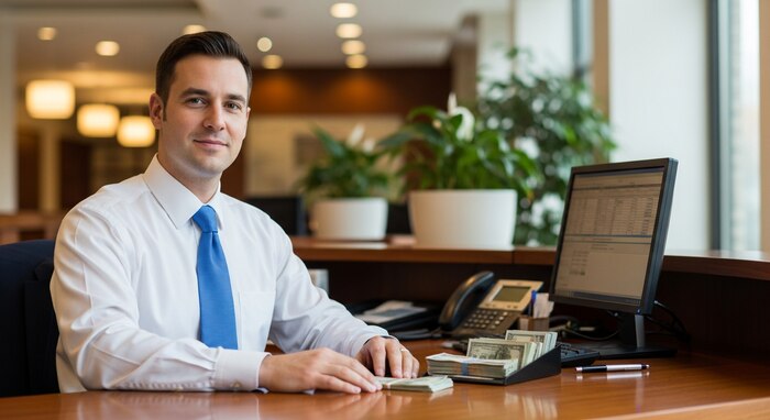 Salario promedio de un banquero en Estados Unidos es de 54,654 dólares anuales, según Indeed
