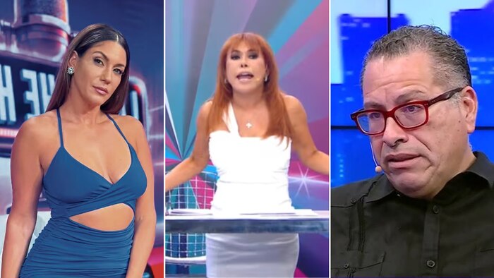 Tilsa Lozano y Phillip Butters ironizan sobre el bajo rating de Magaly Medina en programa de Panamericana TV