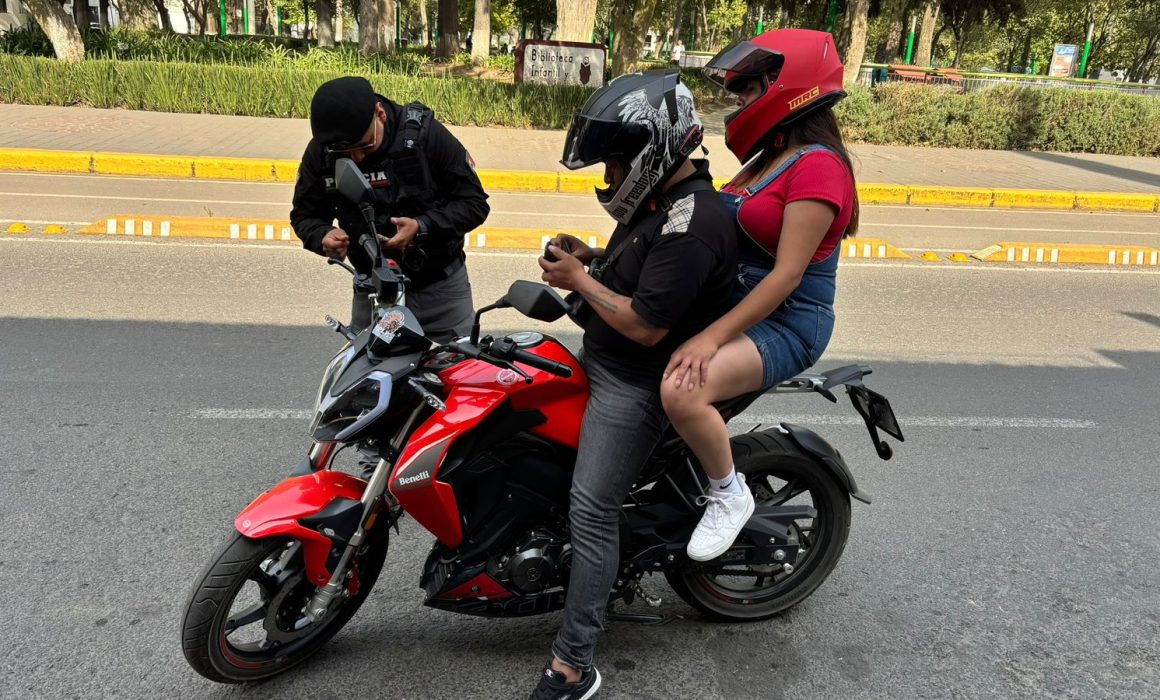 Toluca refuerza campaña de uso de cascos ante aumento de accidentes en motocicleta