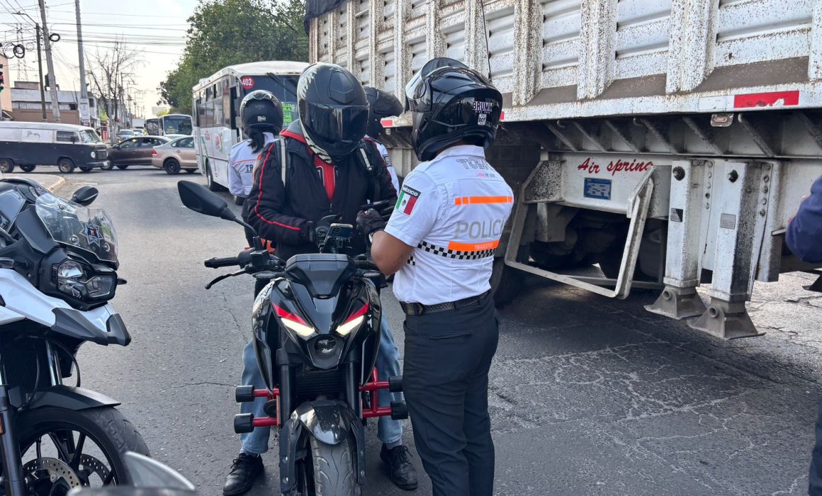Toluca retira 109 motocicletas en operativos de seguridad vial durante enero