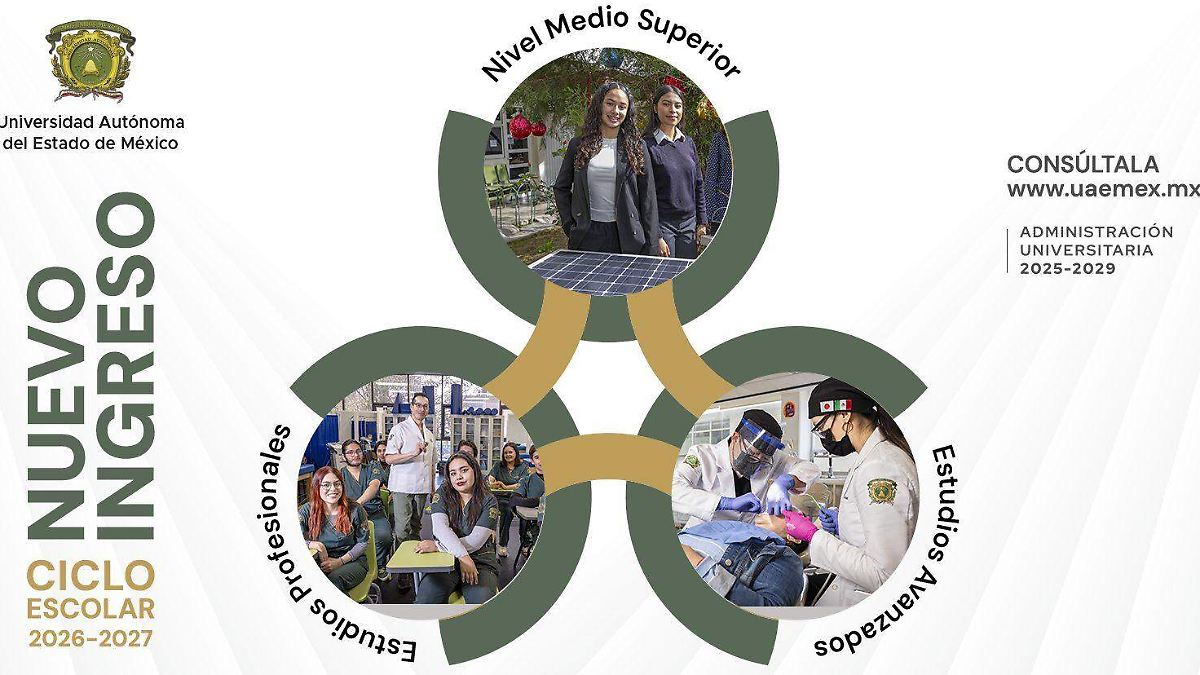 UAEMex abre registro para bachillerato, licenciatura y posgrado con aumento en espacios académicos en 2023