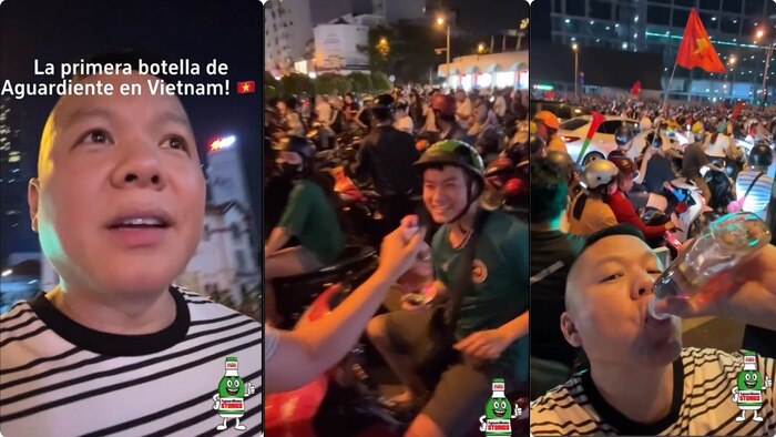 Vietnamita se vuelve viral por llevar aguardiente colombiano a su país y promover la cultura de Colombia