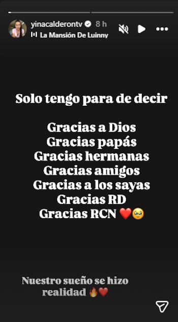 Yina Calderón confirma su ingreso a ‘La casa de los famosos’ de Telemundo en Estados Unidos